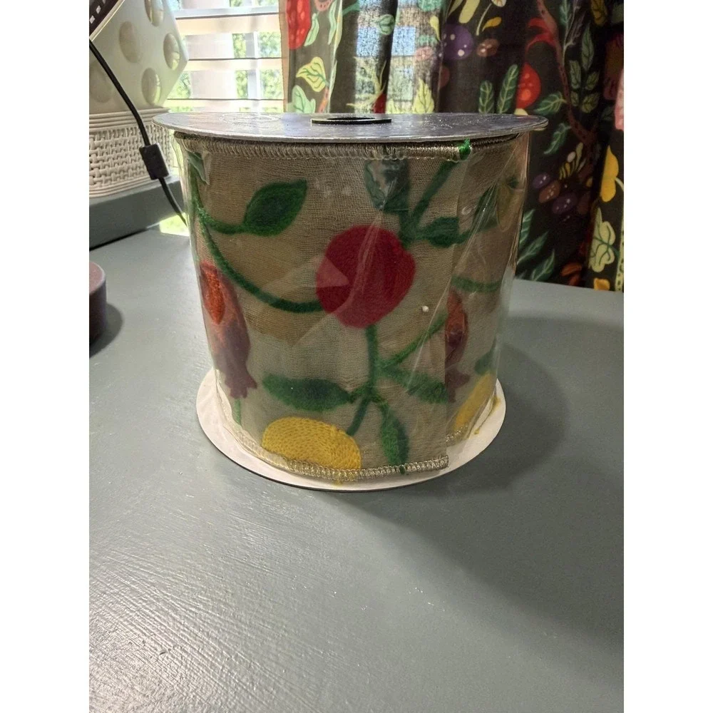 Farrisilk Embroidered Fruit Ribbon 4